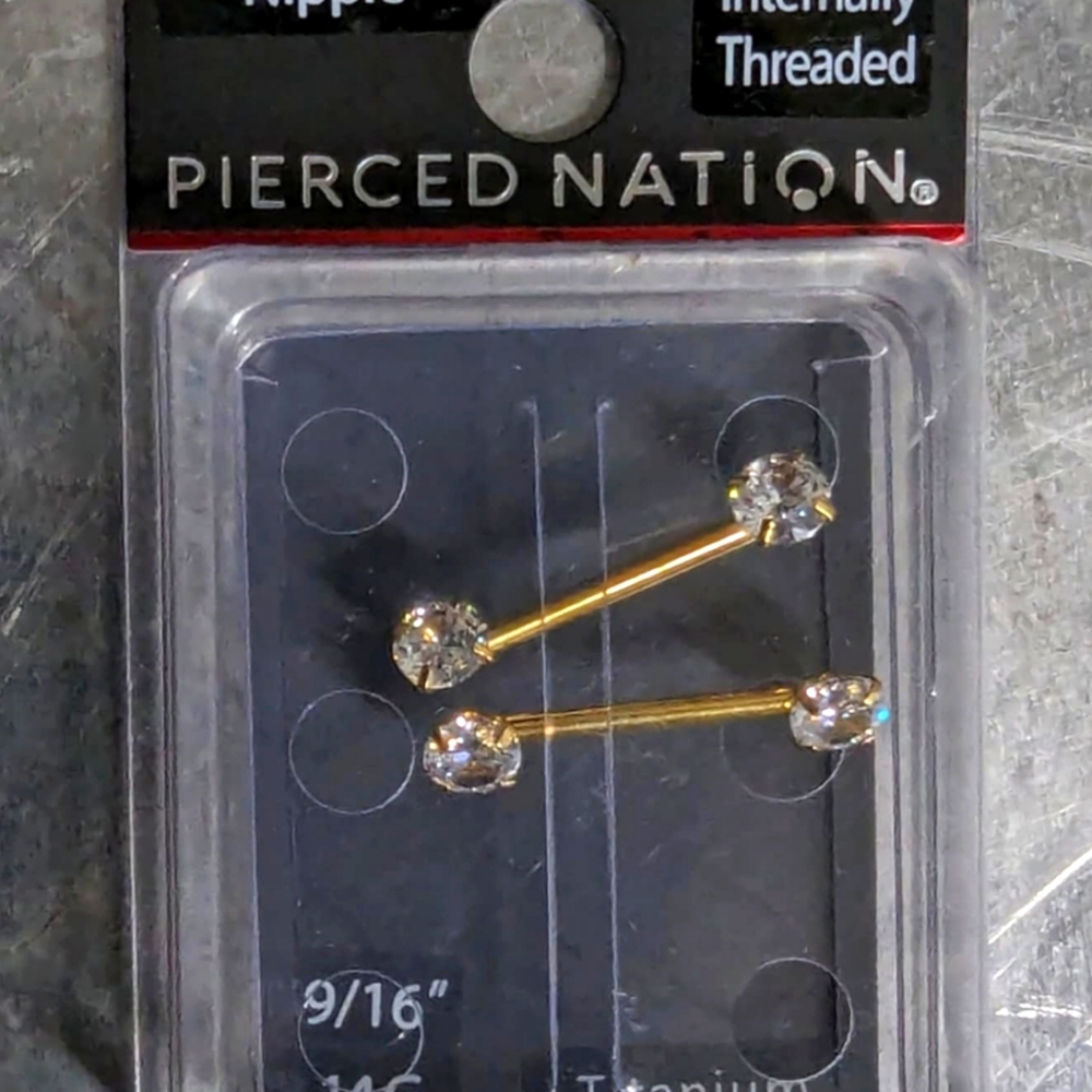 Titanium Nipple Rings, Bundle of 3